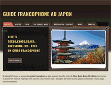 Tablet Screenshot of guidefrancophoneaujapon.com